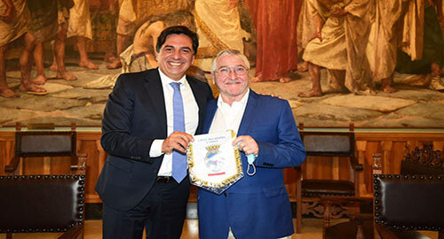 Visita a Palazzo degli Elefanti, sindaco Salvo Pogliese: "Vanni Cal&igrave; dar&agrave; il suo contributo tecnico alla Citt&agrave;"