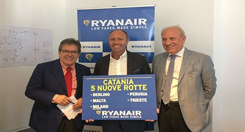 All'aeroporto stamattina conferenza stampa Sac-Ryanair, lanciato "l&rsquo;operativo invernale" di Catania