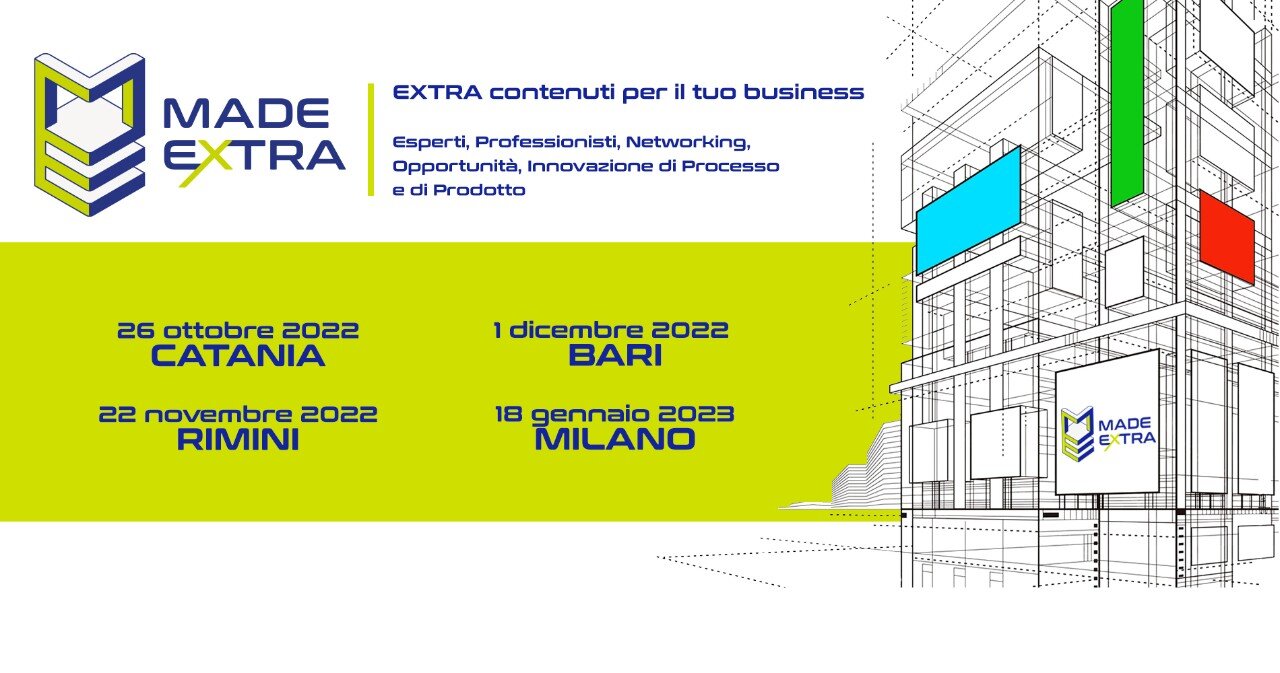 "Made Extra" da Catania il 26 ottobre in viaggio verso la qualit&agrave; dell'abitare