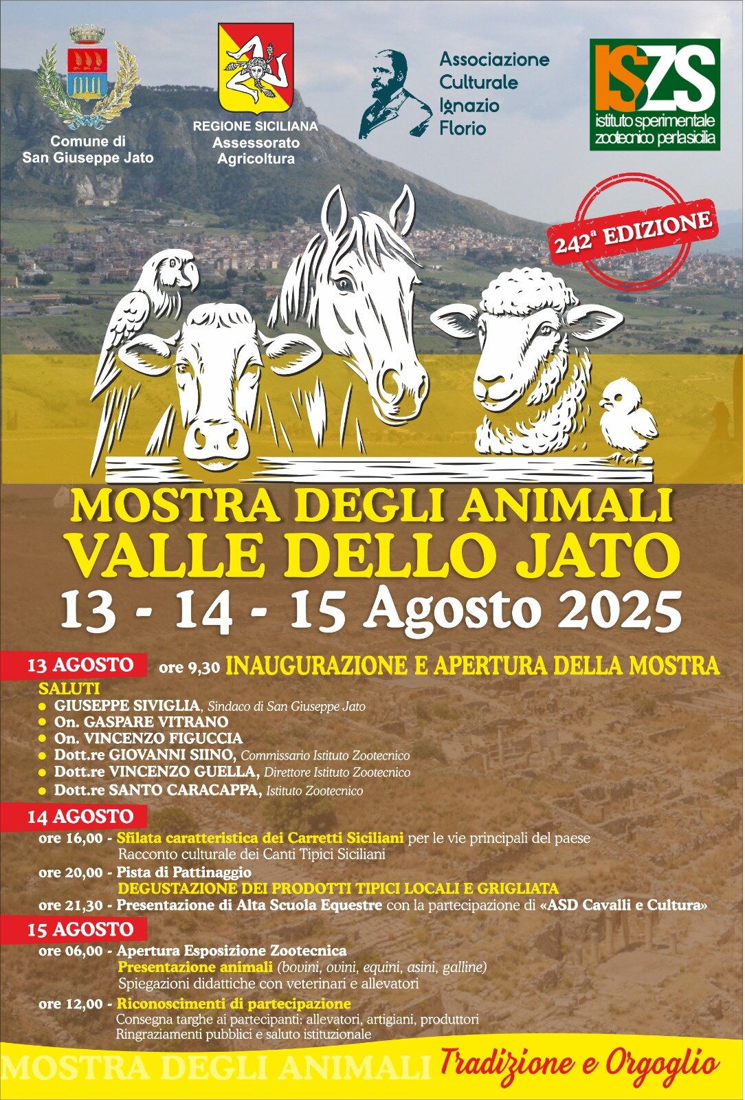 A San Giuseppe Jato bovini e ovini in vetrina alla 242 esima mostra di animali