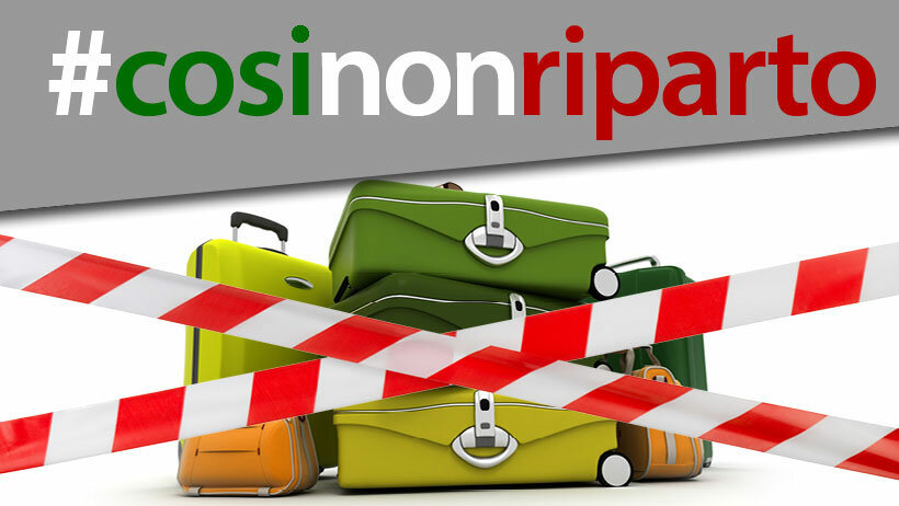 #cosinonriparto, campagna social di protesta del turismo organizzato