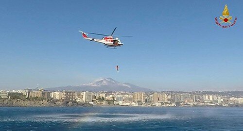 Attivit&agrave; di retraining sommozzatori/elicotteristi dei Vigili del Fuoco di Catania