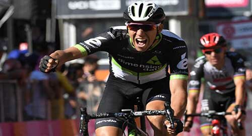 Giro d'Italia, il basco Omar Fraile svetta sul traguardo di Bagno di Romagna, Dumoulin conserva la maglia rosa