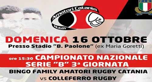 Serie B, l'Amatori Catania torna al "Paolone" e cerca la vittoria con il Colleferro, seconda giornata per la C1 e C2