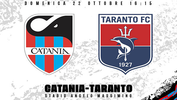 Serie C, il Catania ospita oggi pomeriggio al "Massimino" il Taranto, obiettivo i tre punti