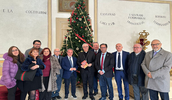Ucsi Catania e scambio auguri di Natale, il direttivo incontra l&rsquo;Arcivescovo S.E. Mons. Luigi Renna