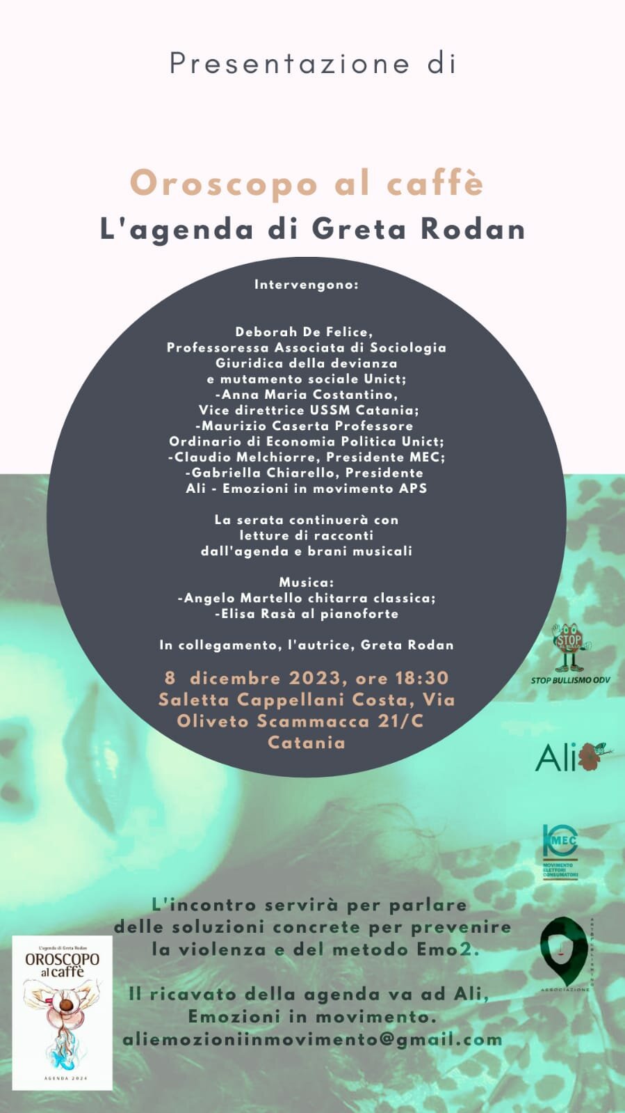 MEC: l'8 dicembre presentazione "Agenda antiviolenza Oroscopo al Caff&egrave;"
