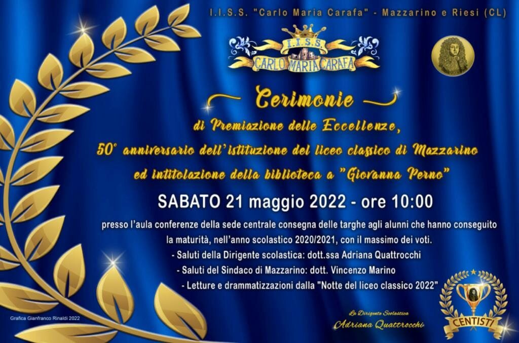 Scuola: a Mazzarino si intitola a Giovanna Perno la Biblioteca dell'Istituto "Carafa"