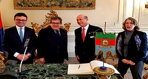 Usa, incontro a Palazzo degli Elefanti del sindaco Bianco con l'ambasciatore Eisenberg