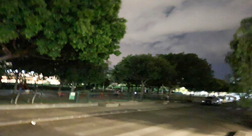 Piazza Aldo Moro al buio per guasto all'impianto elettrico di Vulcania