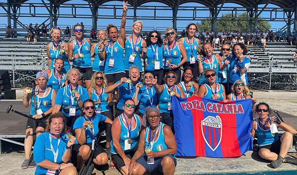 Europei per club di Dragon Boat a Ravenna, Circolo Canoa Catania medaglia d’oro con le donne nei 200 metri Europei per club di Dragon Boat a Ravenna, Circolo Canoa Catania medaglia d’oro con le donne nei 200 metri