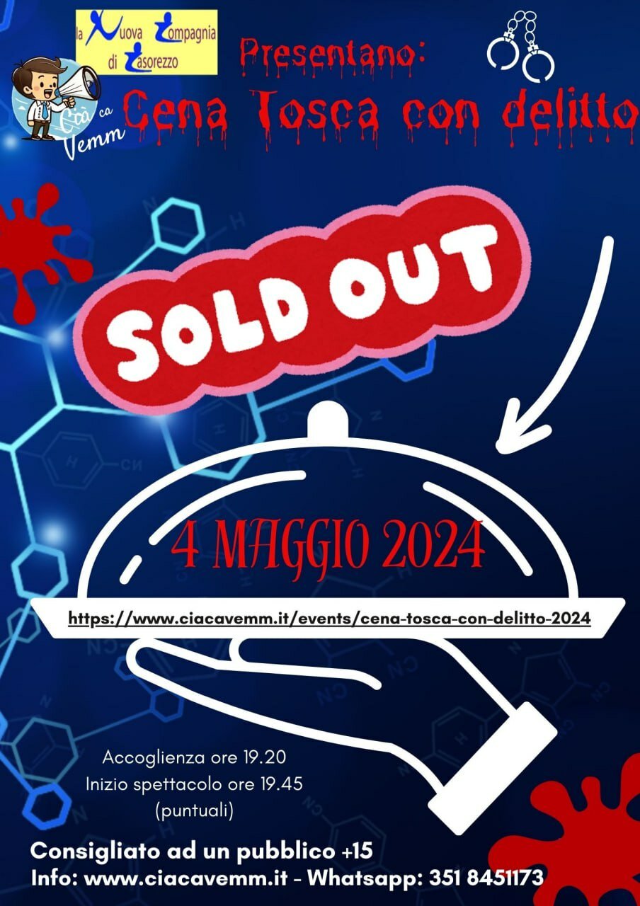 Cena Tosca &hellip;Sold Out !!