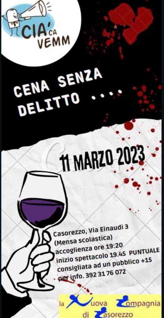 Cena senza delitto &hellip;