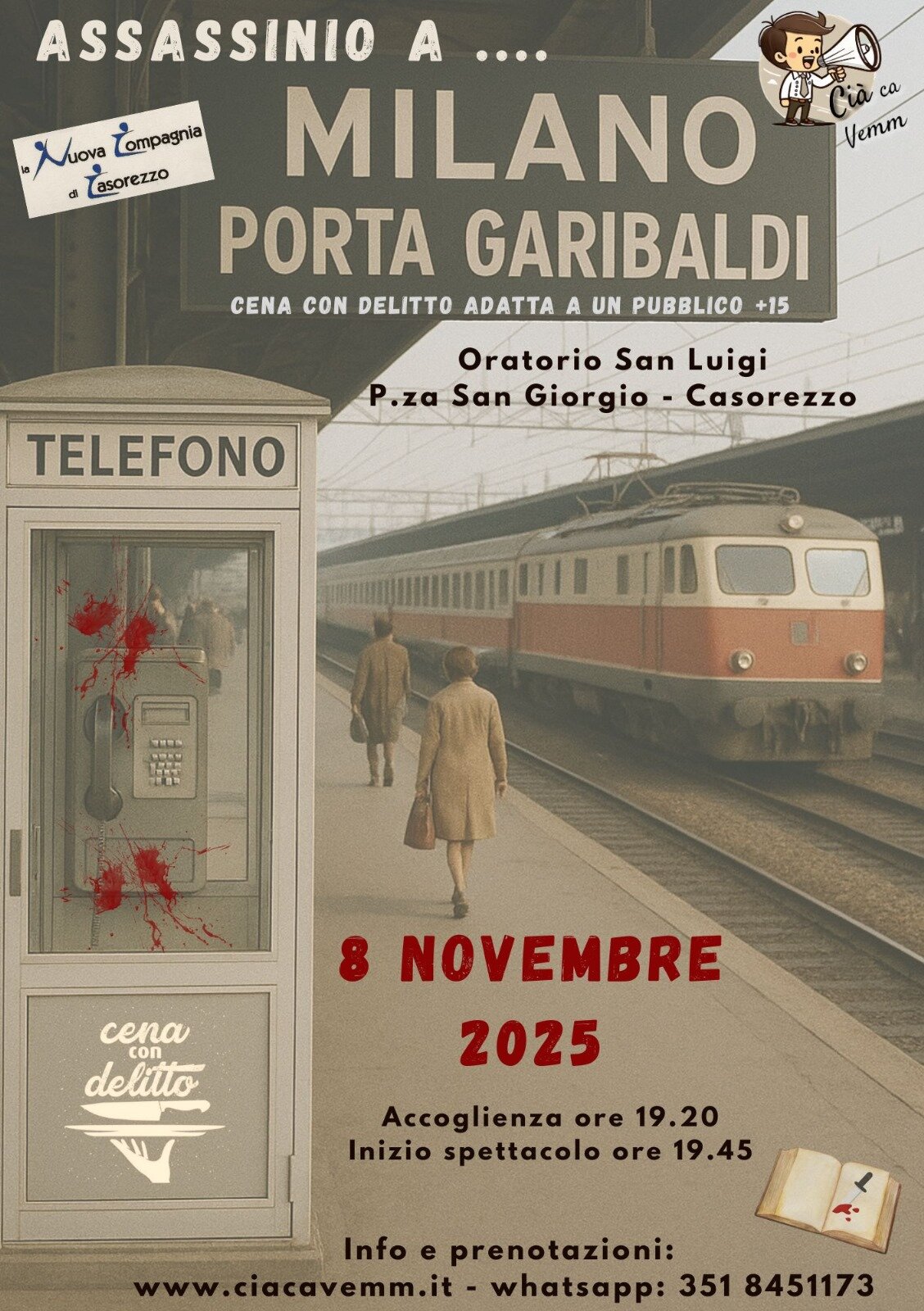 🕵️♀️🔪 CENA CON DELITTO – PRENOTAZIONI APERTE! 🔪🕵️♂️ 🕵️♀️🔪 CENA CON DELITTO – PRENOTAZIONI APERTE! 🔪🕵️♂️