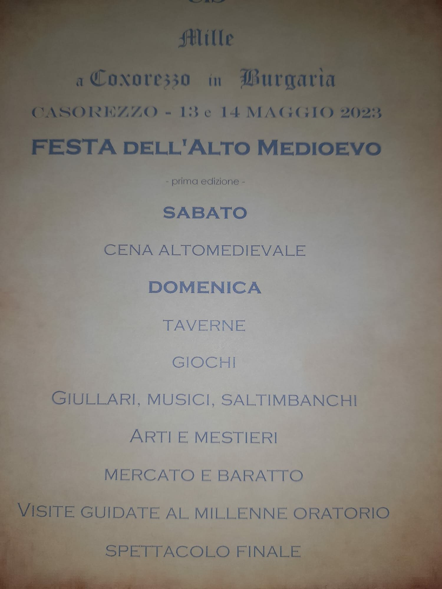 Festa dell'alto Medioevo