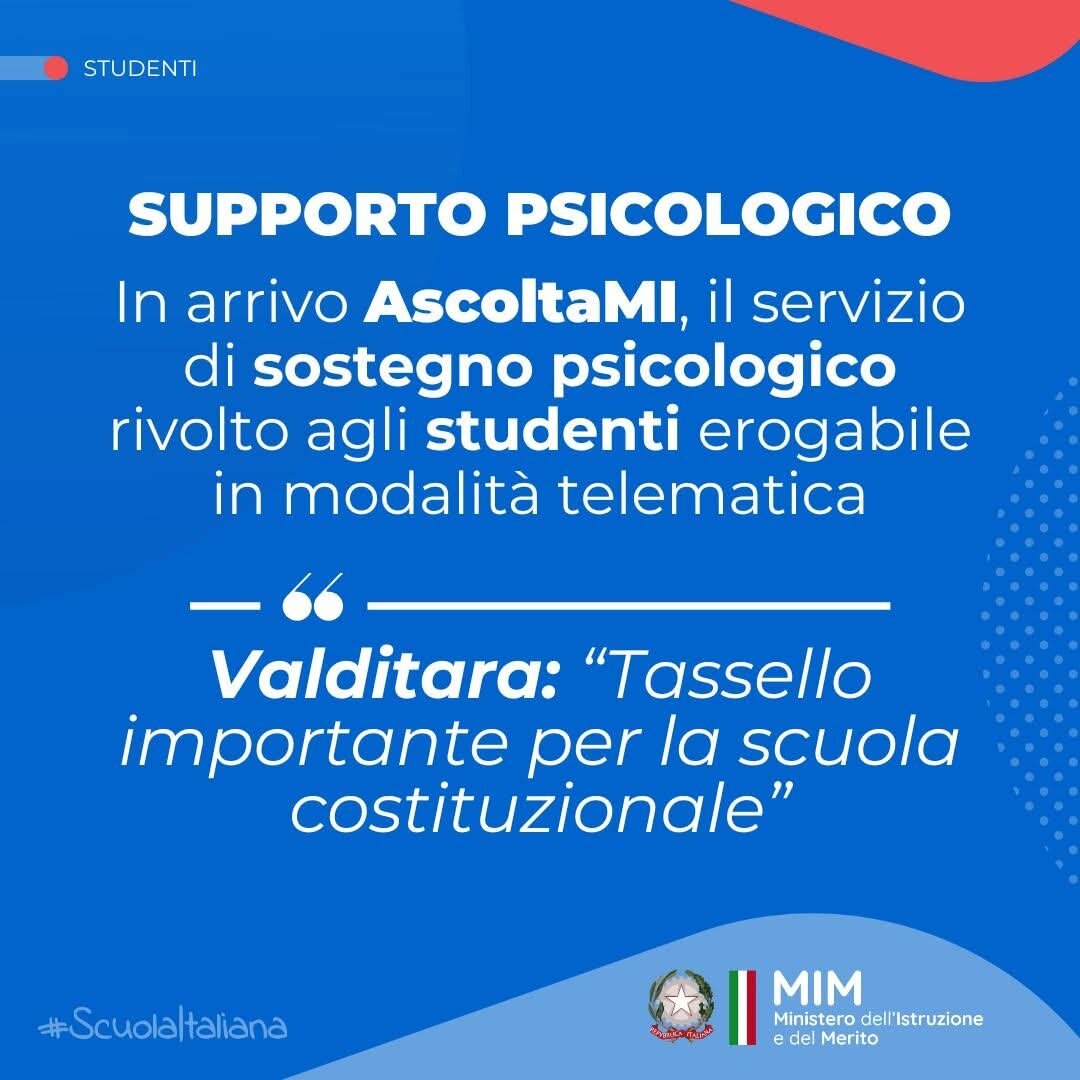 #AscoltaMI: La nuova frontiera del supporto psicologico a scuola tra digitale e presenza #AscoltaMI: La nuova frontiera del supporto psicologico a scuola tra digitale e presenza