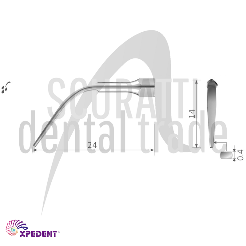 G3 Ultrasonic Scaler Tip use in supragingival interdental areas