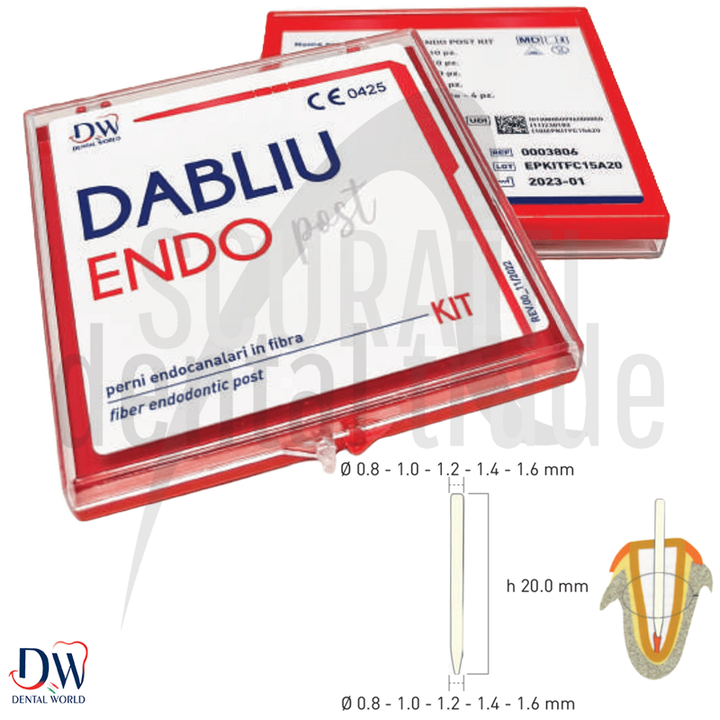 DABLIU Endo Post Kit | Fiber endodontic posts