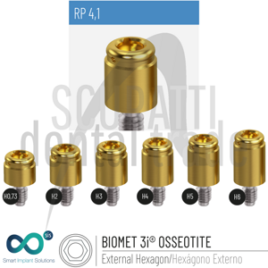 SIScator Locator Compatible Abutment for BIOMET 3i OSSEOTITE