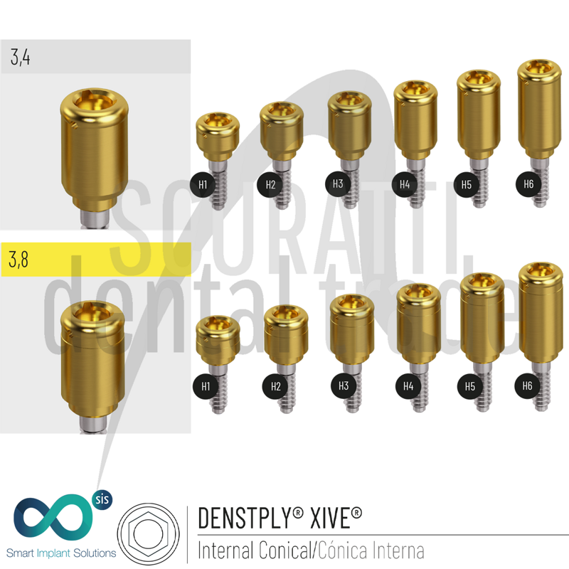 SIScator Locator Compatible Abutment for Dentsply XIVE