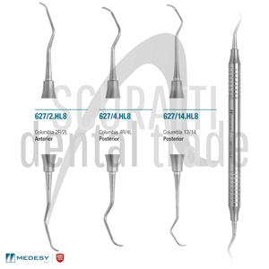 Medesy Columbia Universal Curettes Stainless Steel
