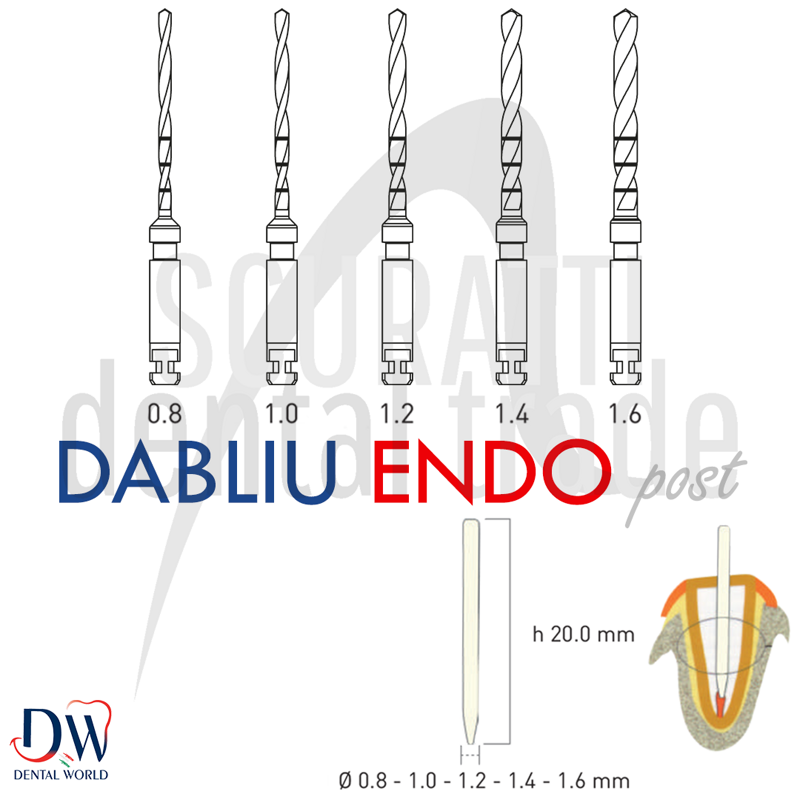 DABLIU ENDO POST Endodontic Calibration Drills