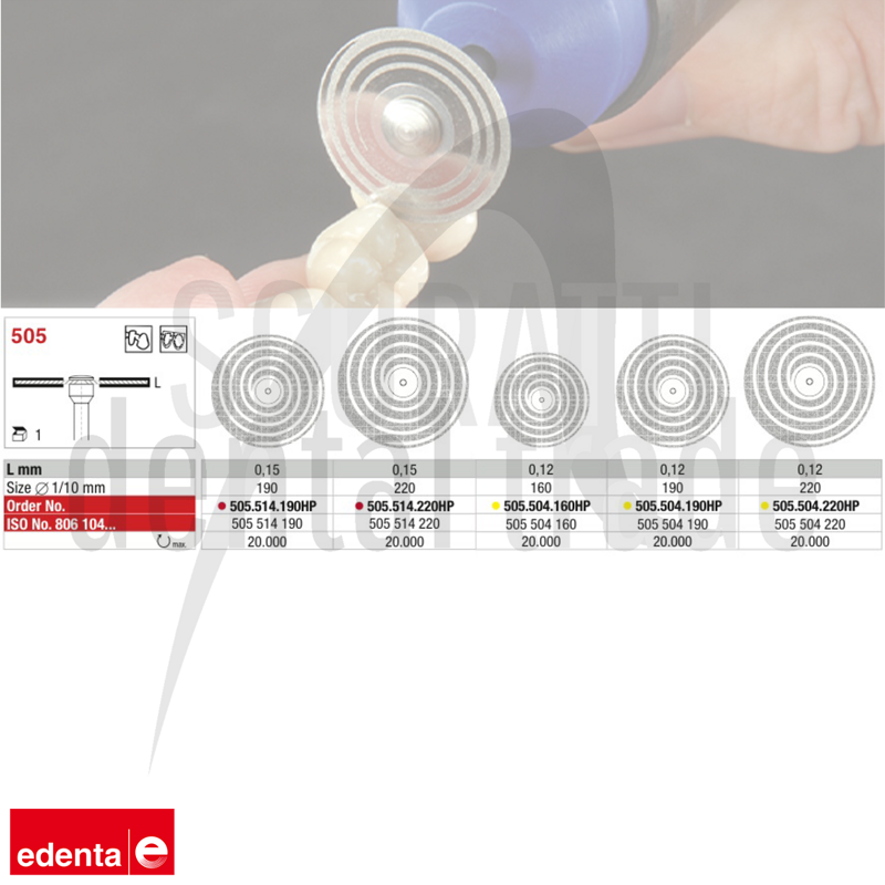 Edenta 505 Superflex Turbo Diamond Discs