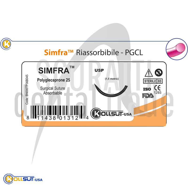 simfra-pgcl-absorbable-dental-suture-monofilament