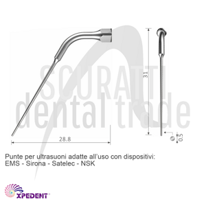 Ultrasonic Endodontic Tips E4 for Broken Instrument Removal