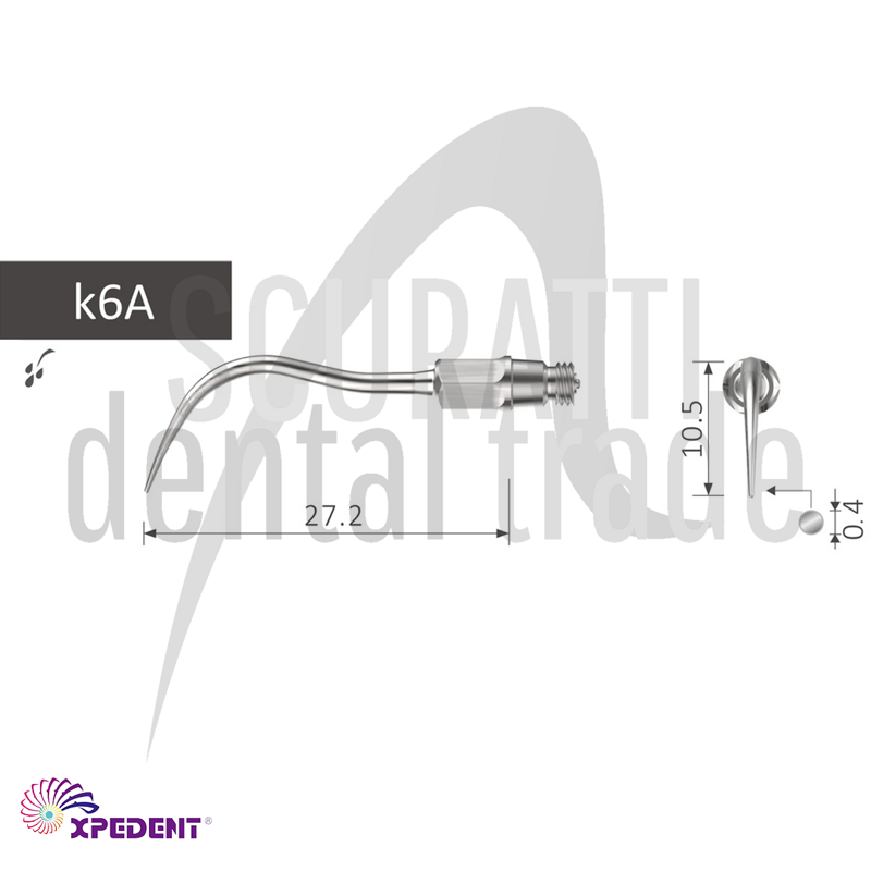 Ultrasonic Tip K6A Fine Tip for Small Dental Surfaces