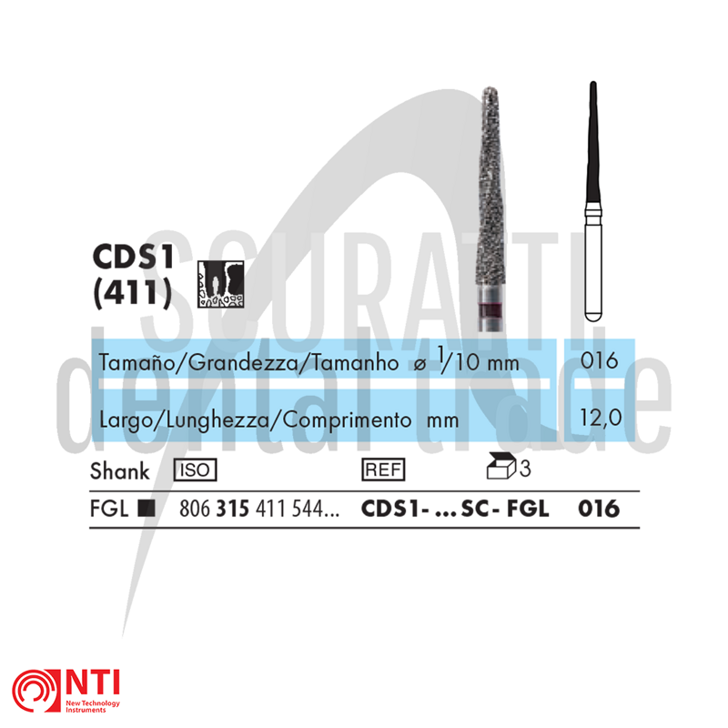 Diamond Surgical Burs CDS1 | 1.6 mm