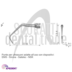 E10 Ultrasonic Endodontic Tips with Irrigation for Retrograde