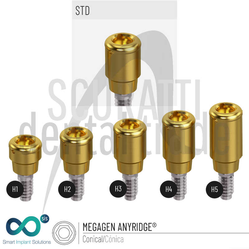 SIScator Abutment compatible Locator for Megagen Anyridge