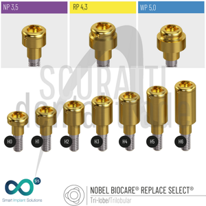SIScator Locator® Compatible Abutment Nobel Replace