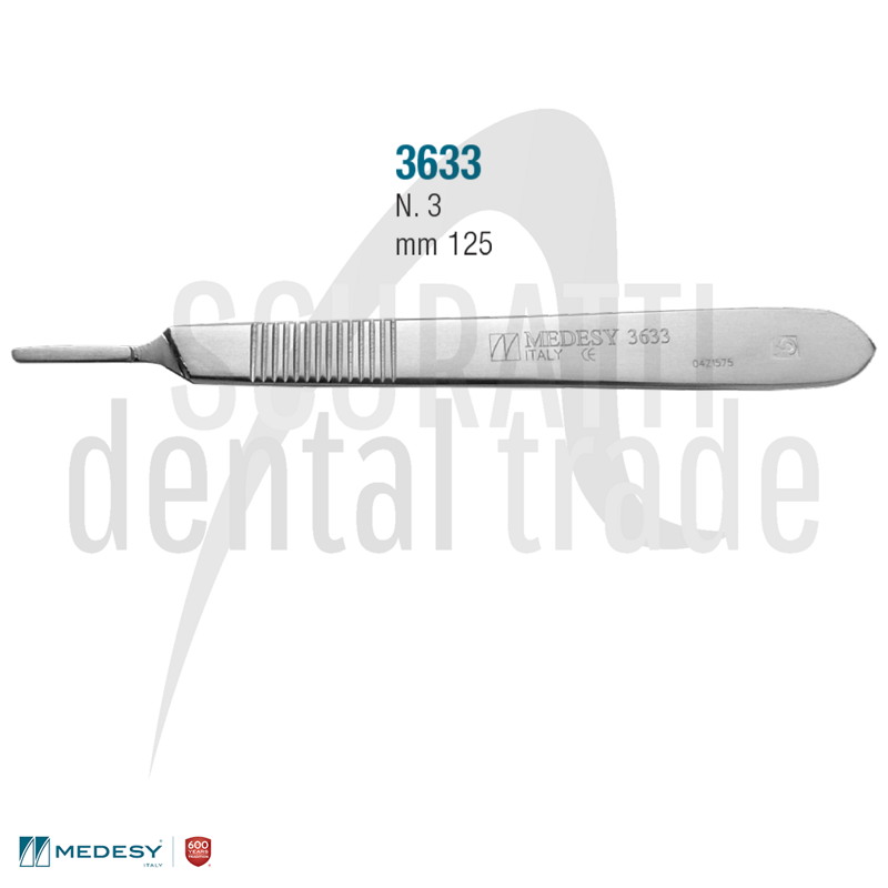 Scalpel Handle No.3 Stainless Steel 12.5 cm