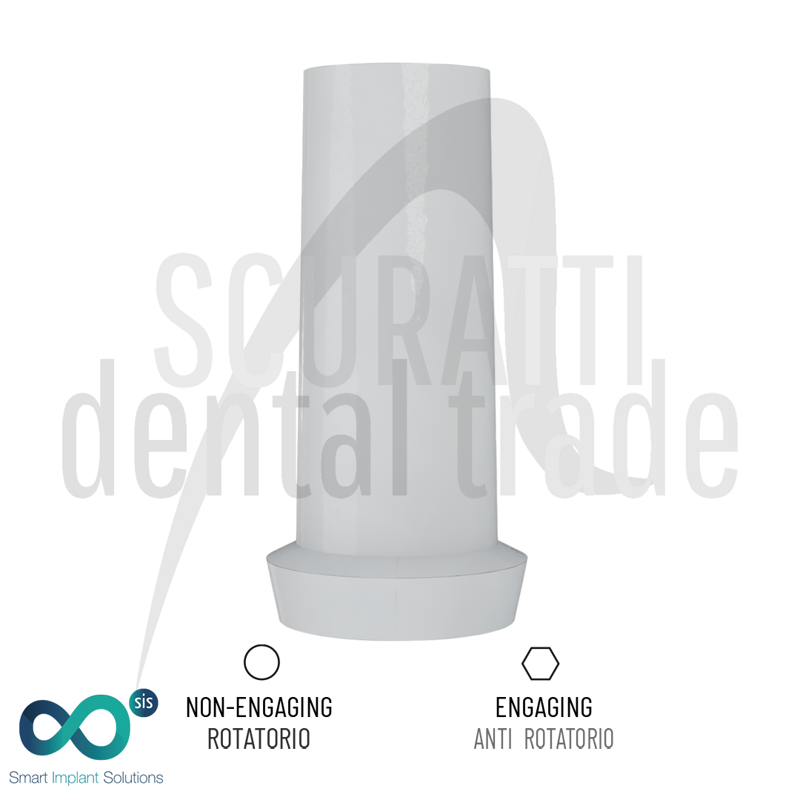 Straight Castable Abutment compatible ZIMMER SCREW-VENT