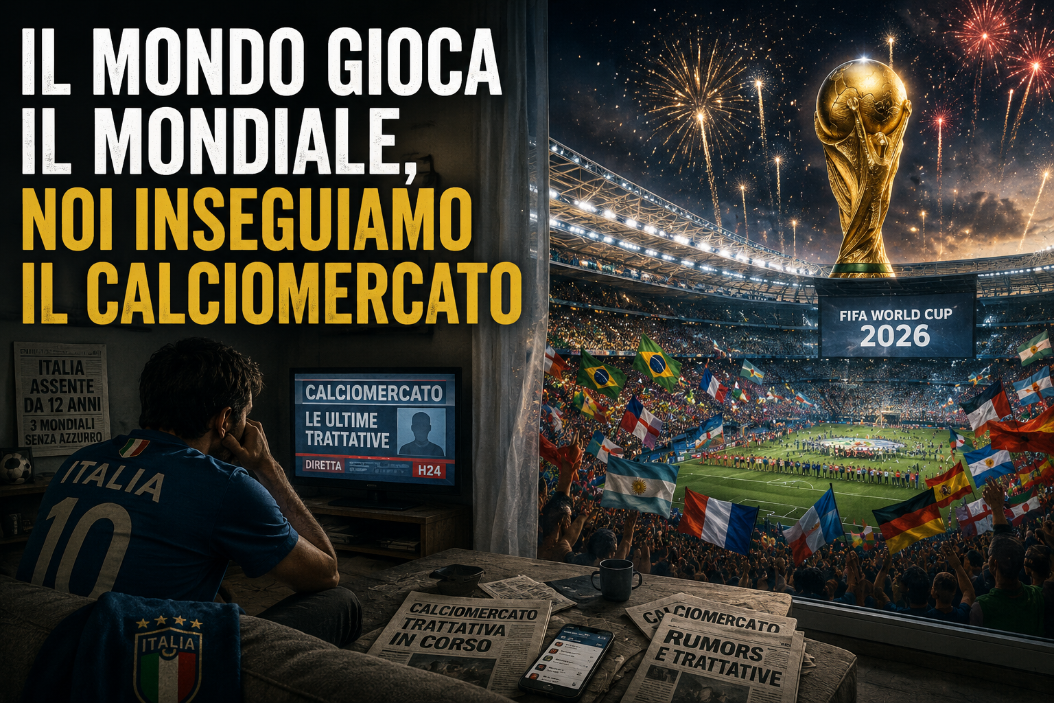 Il mondo gioca il Mondiale, noi inseguiamo il calciomercato