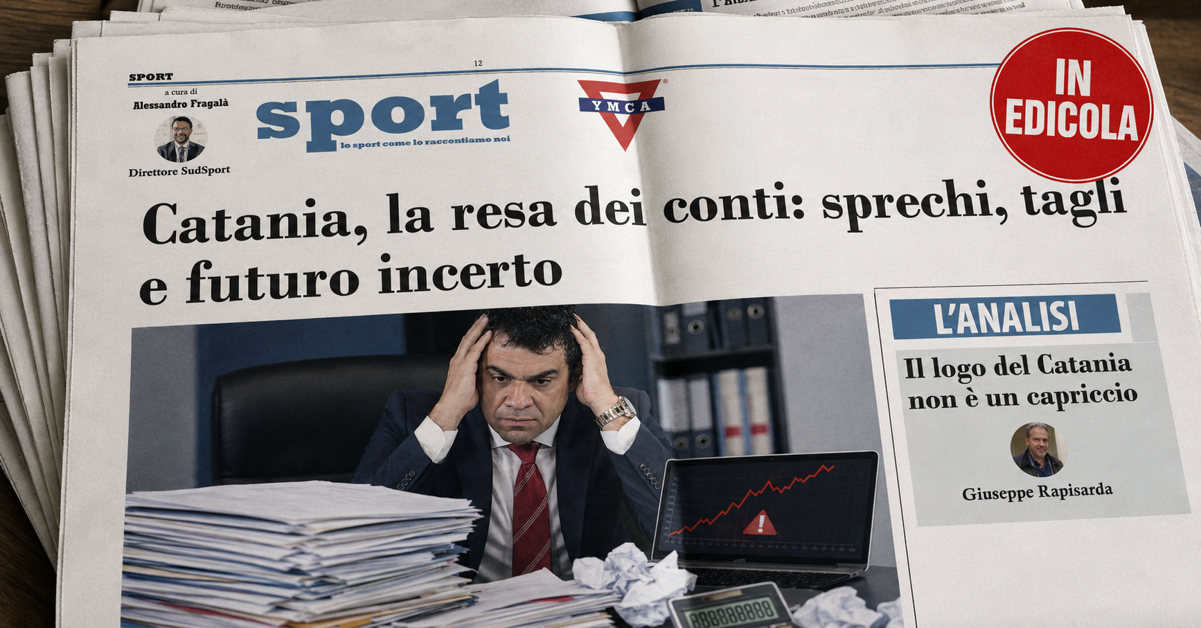IN EDICOLA - Catania, conti in rosso e identit&agrave; da riconquistare
