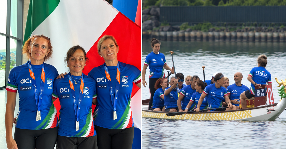 Dragon boat, argento mondiale per tre atlete del Circolo Canoa Catania