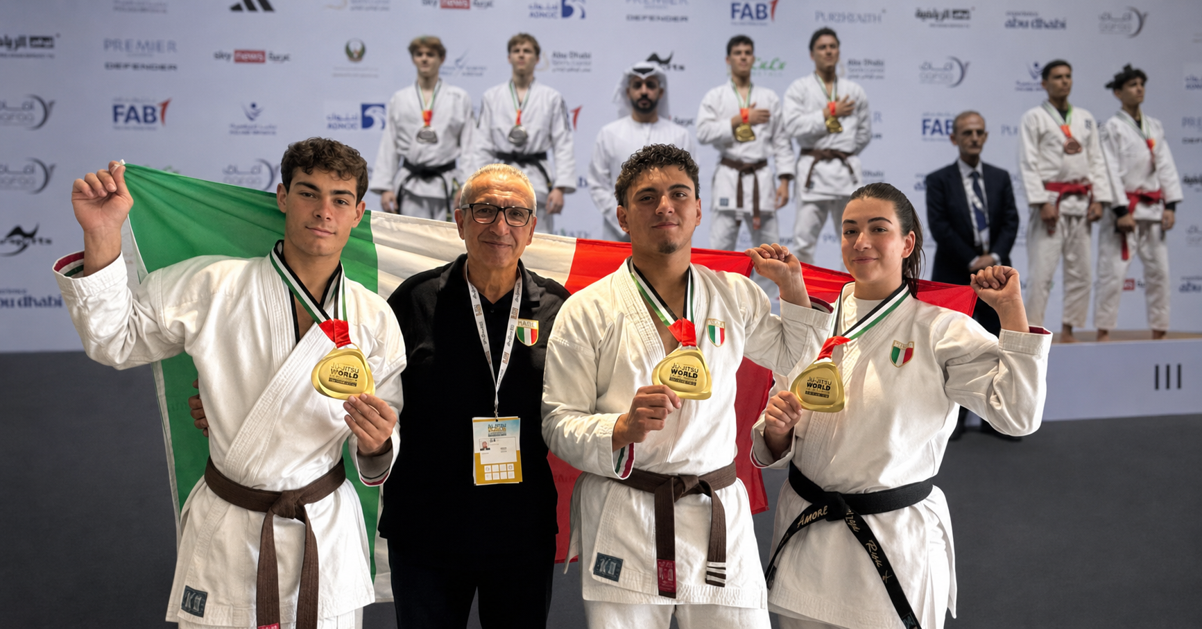 Il Dojo Catania domina il Mondiale: tre ori e un argento ad Abu Dhabi