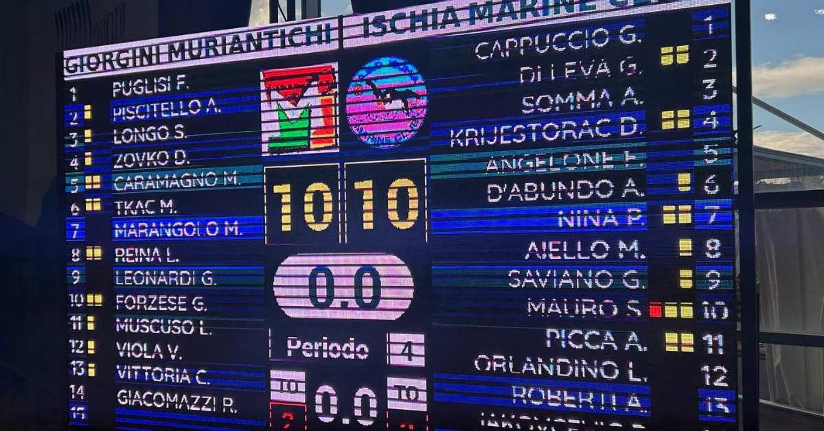 Pallanuoto, per Muri Antichi un pareggio che brucia: Nuoto Catania in testa