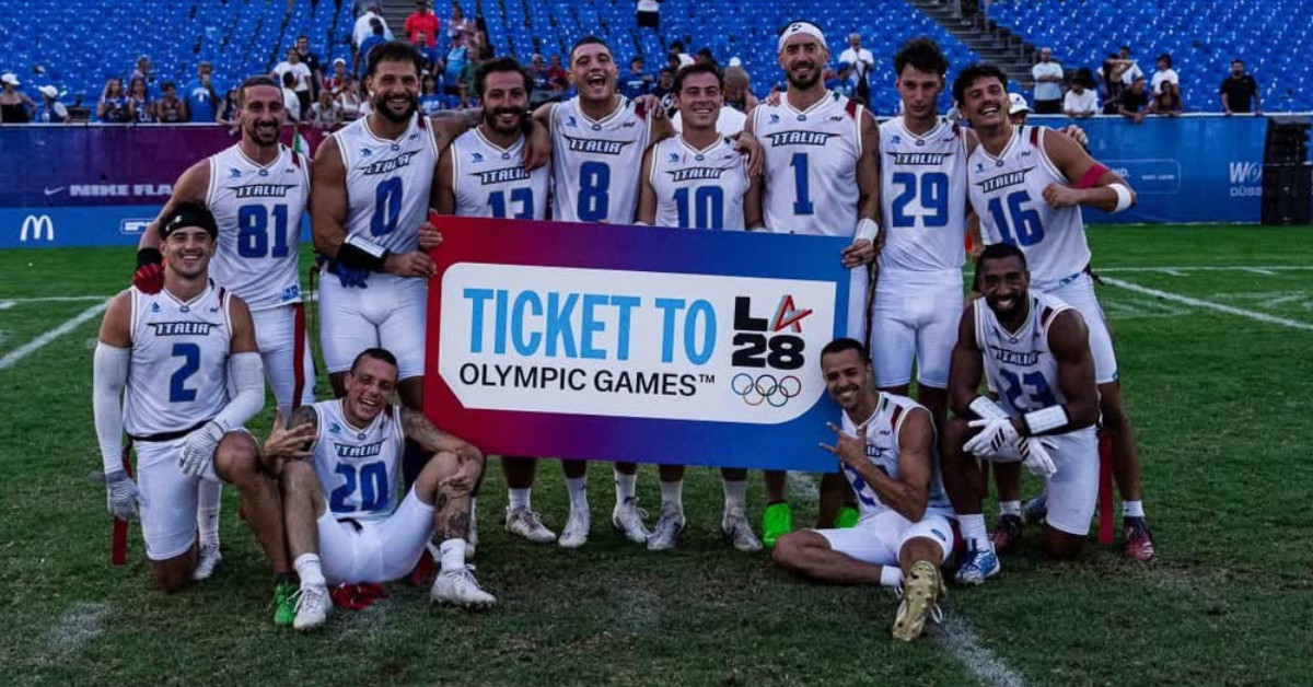 Flag football, Italia d’argento e qualificata a Los Angeles 2028: festa anche a Catania