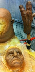  BBC - Dr. Who2012Sontaran.Key painter for Millennium fx.Prosthetics sets pre-painting in rubber cement.