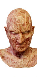 MASCHERA INDOSSABILE IN SILICONE DI ALTA QUALITÀ CINEMATOGRAFICA FREDDY KRUEGER 2008, ispirata al personaggio Freddy Krueger, dai film 