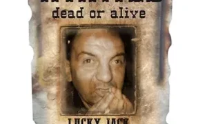 Poster in stile western con la scritta 'Wanted' e una foto al centro.