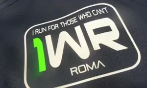 Logo maglietta evento corsa I Run for Those Who Can't, Roma