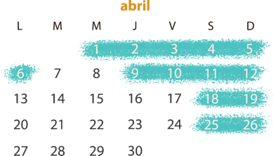 calendario albarracinn aventura abril