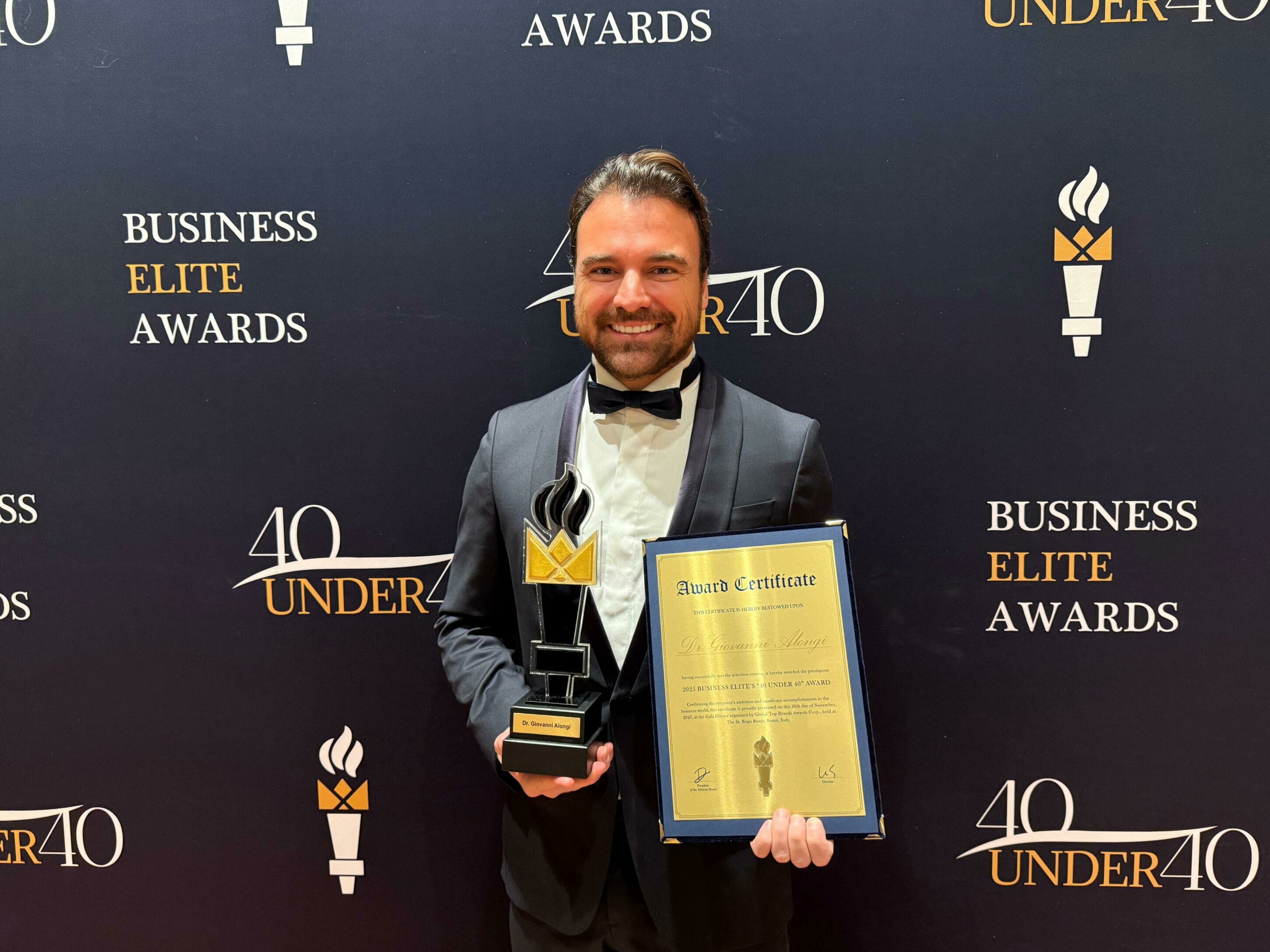 Giovanni Alongi, il primo angiologo d&rsquo;Europa a conquistare il &ldquo;Business Elite Award 2025&rdquo;