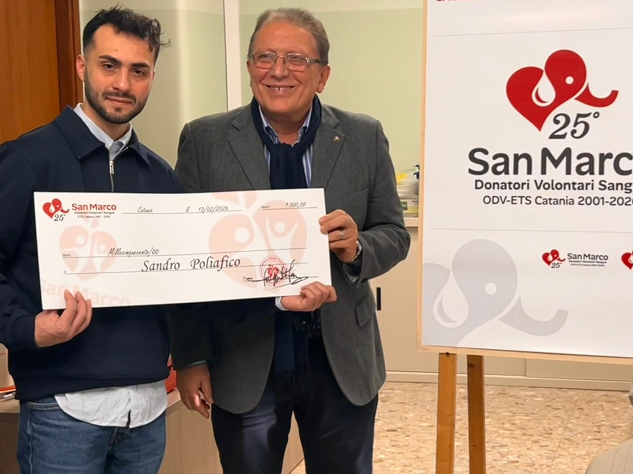 Un nuovo logo per l’associazione San Marco donatori volontari di sangue in occasione dei 25 anni di attività