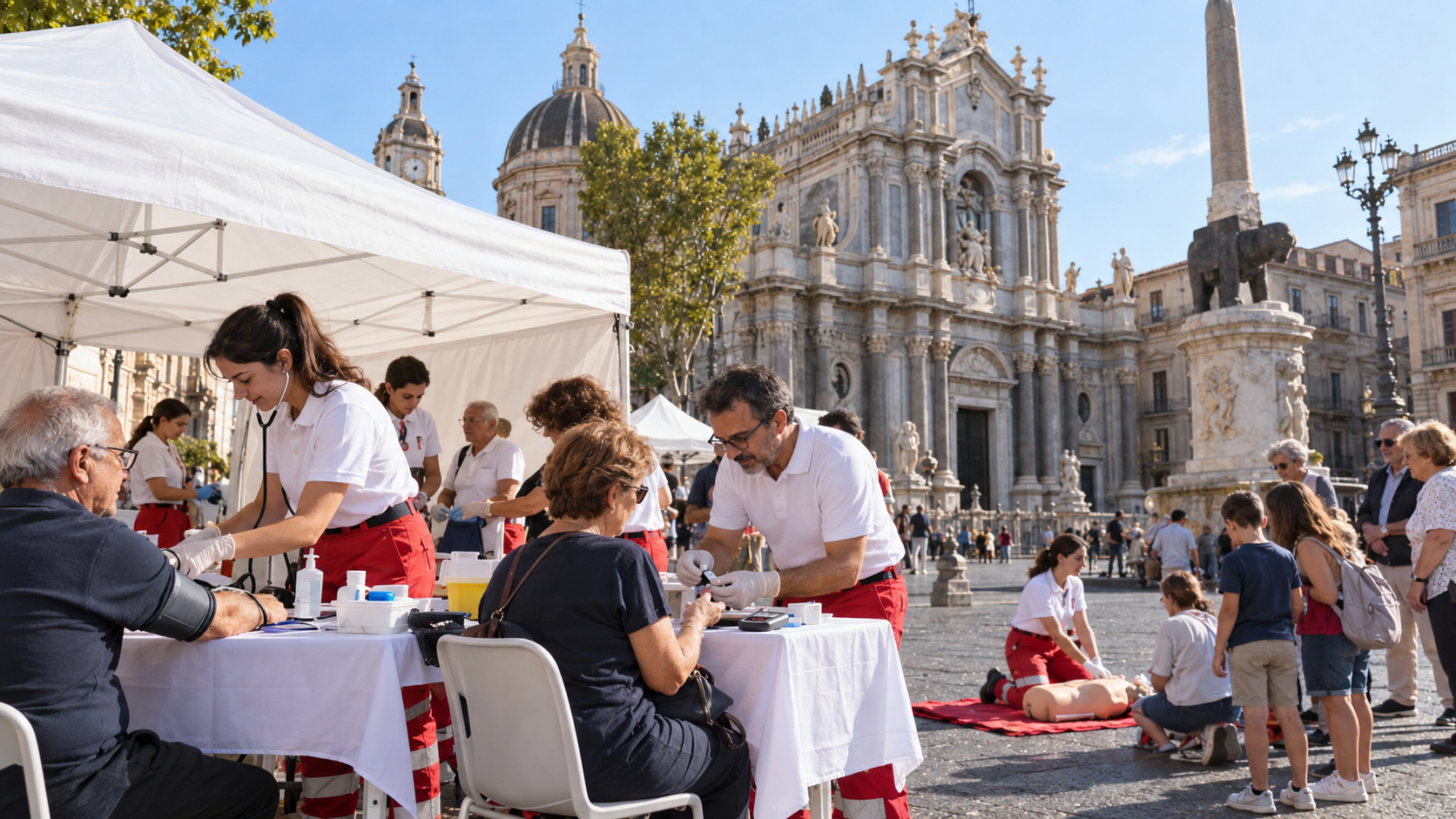 L’Ordine di Malta incontra Catania: screening gratuiti e dimostrazioni di primo soccorso in piazza Duomo